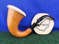Rare Genuine Gourd HUGE Calabash Pipe With Meerschaum Insert Beautiful Condition picture