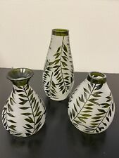 Lenox Botanical Boutique Green Glass Posy Vases - Set of Three, New picture