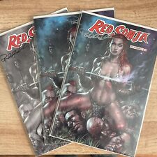 Red Sonja Dynamite Issue 1 Lucio Parillo Signed 3 Versions picture