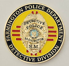 New Mexico State Farmington Police Detective Gang Cold Case CSI Challenge Coin picture