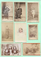 8 CDV s.  Young boys & Girls- Ladies- Children.   Nice lot picture