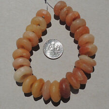24 ancient agate african stone beads mali #5046 picture