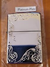 2020 Platinum Plated Fancy Engraved Zippo Lighter picture