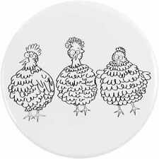 'A Trio of Chunky Hens' Button Pin Badges (BB044196) picture