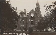 RPPC Postcard Chicago Hall Grinnell College Grinnell Iowa  picture