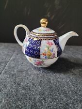 Vintage Lillian Vernon Porcelain Teapot, Teacup and Saucer picture