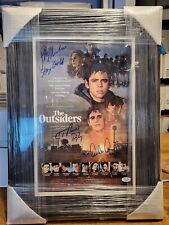 Outsiders 11×17 Picture signed by Emilio Esteves Ralph Macchio C. Thomas Howell picture