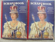 Lot of 2 1953 Queen Elizabeth Coronation Scrap Books Filled picture