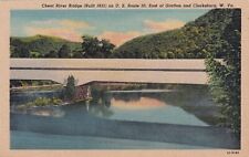 Cheat River Bridge East Grafton Clarksburg West Virginia WV Postcard D58 picture