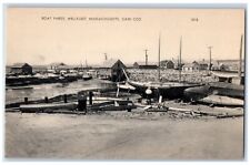 c1930's Boat Yards Wellfeet Cape Cod Massachusetts MA Unposted Vintage Postcard picture