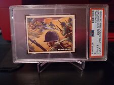 1950-60 Topps Freedom's War #131 MACHINE GUN NEST PSA 6 ANTIQUE CARD LOOK picture