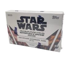 2023 Topps Star Wars Signature Series Factory Sealed Hobby Box - Encased AUTO picture