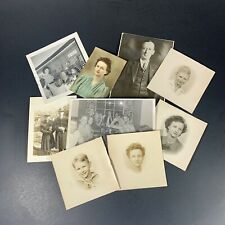 Lot of 9 VTG Found Photos Portraits Color  Sepia & B&W Various Sizes & Subjects picture
