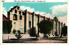 VTG Postcard- 1092. SAN GABRIEL MISSION, CA. UnPost 1910 picture