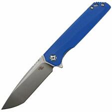 CH Knives CH3507G10 Folding Knife Blue G10 Handle Plain Edge D2 Stonewash Blade picture