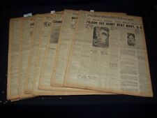 1930 PITTSBURGH SUN TELEGRAPH SUNDAY SECTIONS & SPORTS LOT OF 9 - NTL 16M picture