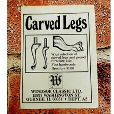 1984 Carved Furniture Legs Windsor Classic Gurnee Illinois - Vtg 1984 PRINT AD picture