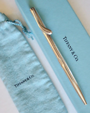 Tiffany & Co. Elsa Peretti Signed Sterling Silver Ballpoint Pen Germany • Dented picture