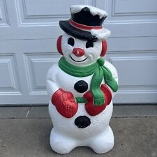Vintage 1997 Grand Venture Frosty The Snowman 30” Lighted Blow Mold picture