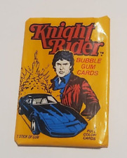 KNIGHT RIDER  1982 Topps (1) Trading Card Sealed Wax Pack From fresh box picture