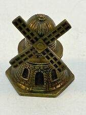Vintage Solid Brass Bell Working Windmill (spins) 2