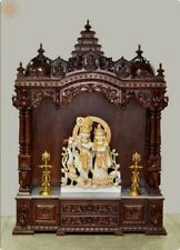Mandir for Home with Door, poja mandir Wooden Temple 65'' large Traditional Gift picture