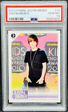 Justin Bieber PSA 10 2010 Panini First Print Rookie #15 Nickelodeon Award picture