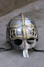 Viking Helmet with Chainmail Medieval Norman Knight Battle Armor Costume Decor picture