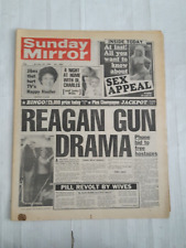 SUNDAY MIRROR Newspaper - 23 OCTOBER 1983 - Princess Diana, Reagan, etc picture