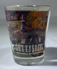 Gettysburg National Military Park NMP Collectible Shot Glass Civil War Gold Rim picture