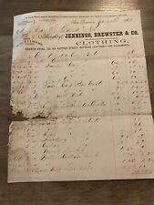 1864 San Francisco California Letterhead Receipt Jennnings Brewster Co picture