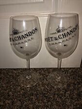 New Moet & Chandon Champagne Glasses Flutes Clear   - Set of 2 picture