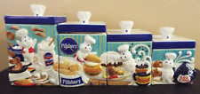 DANBURY MINT The Pillsbury Doughboy Canister Collection 4pc with Lids picture