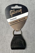 Gibson AKYC-BLK Premium Leather Pickholder Keychain Black picture