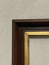 ANTIQUE FIT 20”x26” EARLY 1870s WALNUT GOLD GILT GESSO VICTORIAN PICTURE FRAME picture