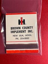 MATCHBOOK - INTERNATIONAL HARVESTER BROWN COUNTY IMPLEMENT - NEW ULM - UNSTRUCK picture