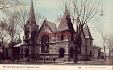 pre-1907 METHODIST EPISCOPAL CHURCH, GRINNELL, IOWA 1910 picture