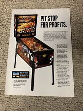 original 11.5-8” Checkpoint data East Pinball ARCADE GAME FLYER AD picture