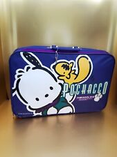 Vintage Sanrio Pochacco Suitcase Bag Sleepover Vinyl Cool K-9 Dog 1989, 1996 picture