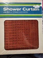 Vintage Lace Shower Curtain Rust Color 70