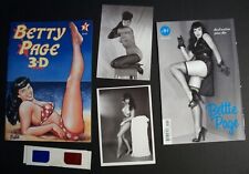 🌟 Bettie Page 3D Comics Postcard Lot 🌟 Yeager Photos Curves Pinup Taschen picture
