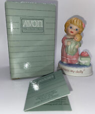 Vintage Avon Tender Memories Little Girl Figurine “God bless my dolly” 1990 picture