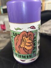 Vintage 1990s The Lion King Movie Thermos Made By Aladdin.  Adult Simba and Nala picture