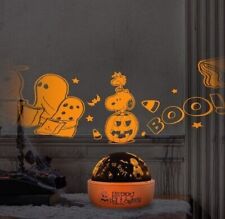 GEMMY Peanuts Snoopy Shadow Lights Rotating Halloween Scene Charlie Brown - NEW picture