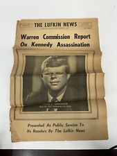 Lufkin Daily New Warren Commision Report Kennedy Assassination Sept 28 1964 picture