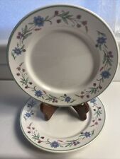 Set Of 2 Oneida Ava Salad Plate Floral Rim See Pics picture