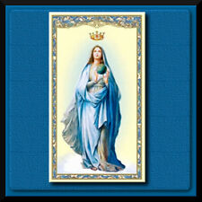 Hail Holy Queen Rosary Prayer Card Catholic Holy Card ❤️ WE COMBINE SHIPPING ❤️ picture