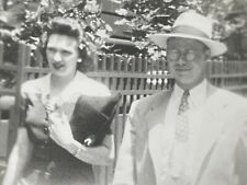 LC Photograph Double Photo Handsome Man Pretty Woman 1943 Sunshine Cute Couple picture