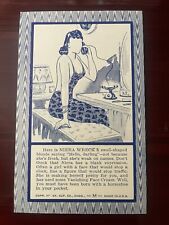 1941 Blind Date Fortune Teller Arcade Machine Prize Card ~ Niera Wreck picture