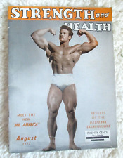 Vintage Aug. 1947 issue Strength and Health Magazine Gay Interest Steve Reeves picture